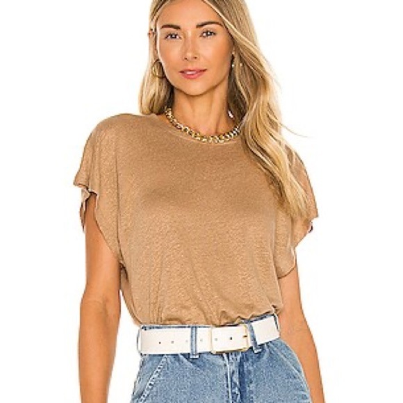 IRO Harmon Linen Cropped Oversized Tee (T1) - Picture 1 of 3